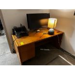 Office Desk, Monitors, and Contents