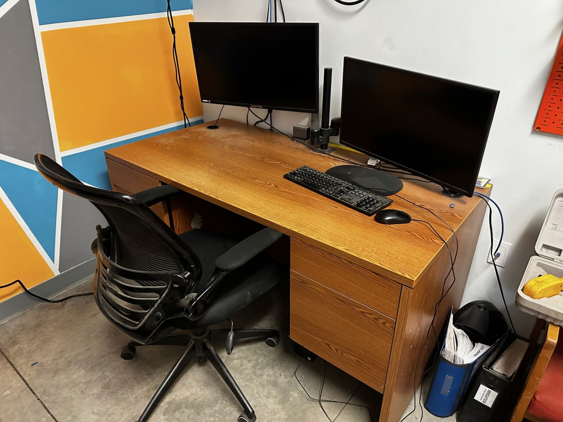 Complete 2 Desk Office with All Contents - Image 2 of 2