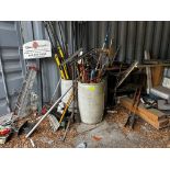 Assorted Hand Tools and Ladder