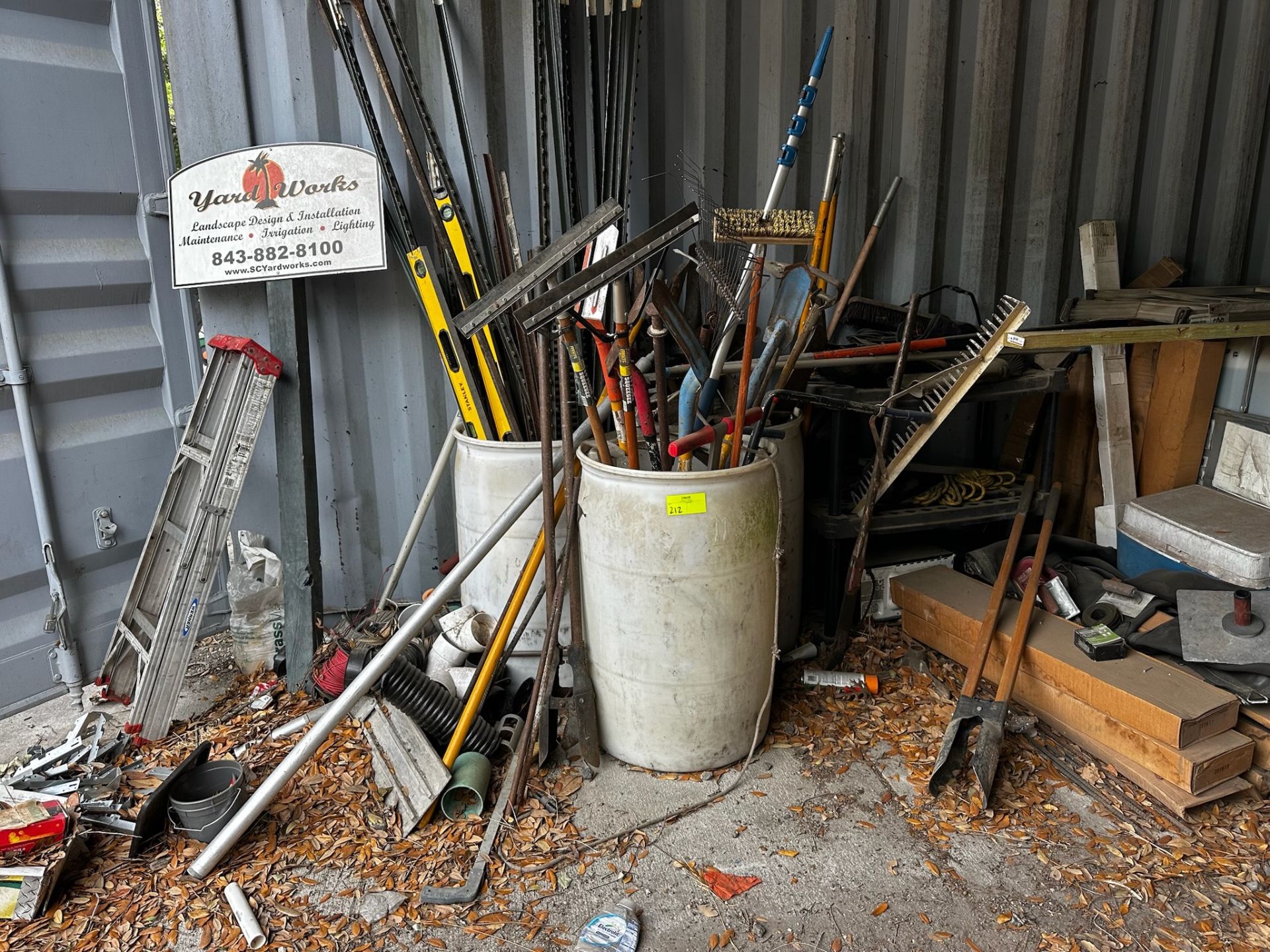 Assorted Hand Tools and Ladder