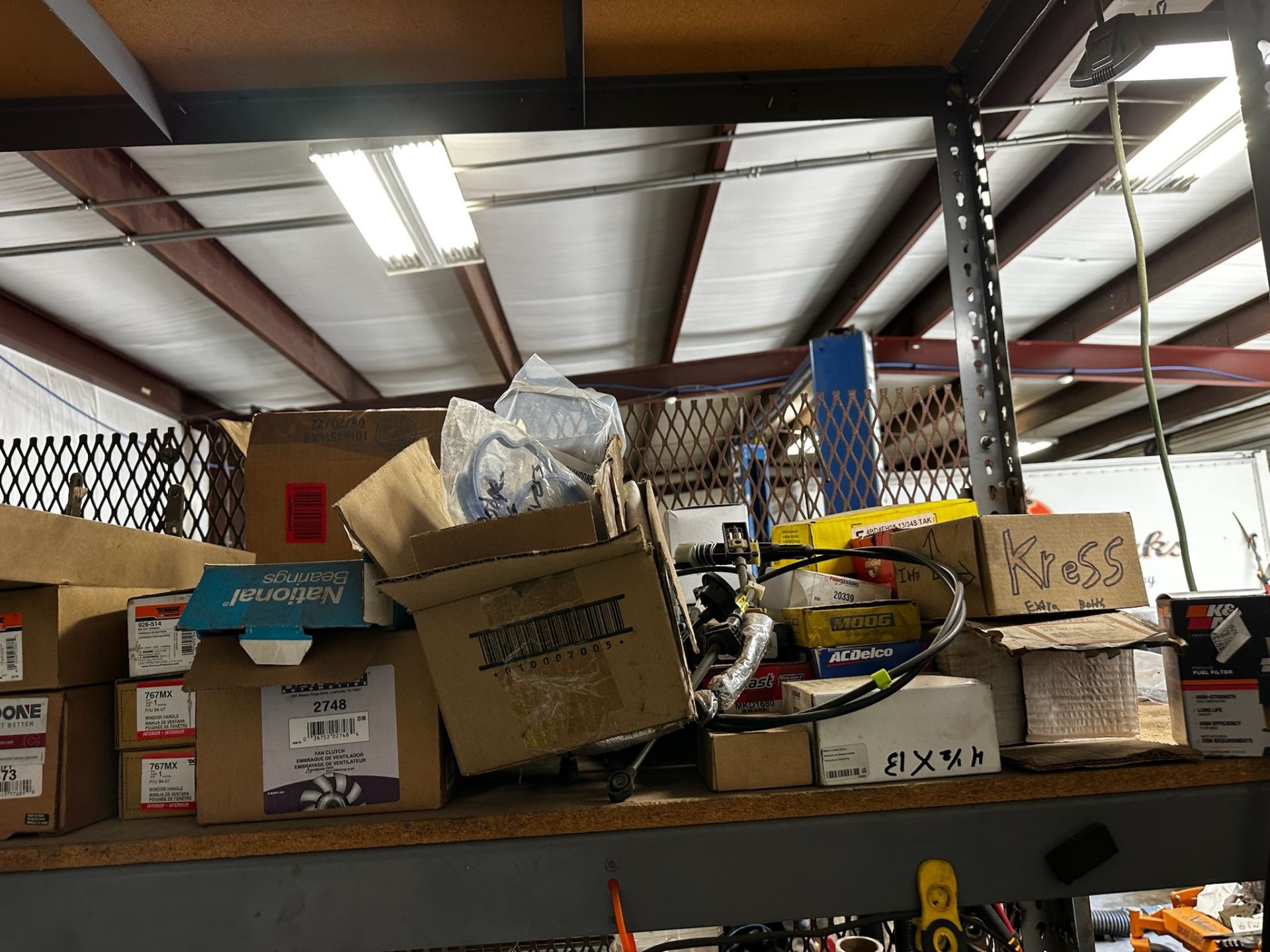 Metal Shelf with Contents - Image 2 of 9
