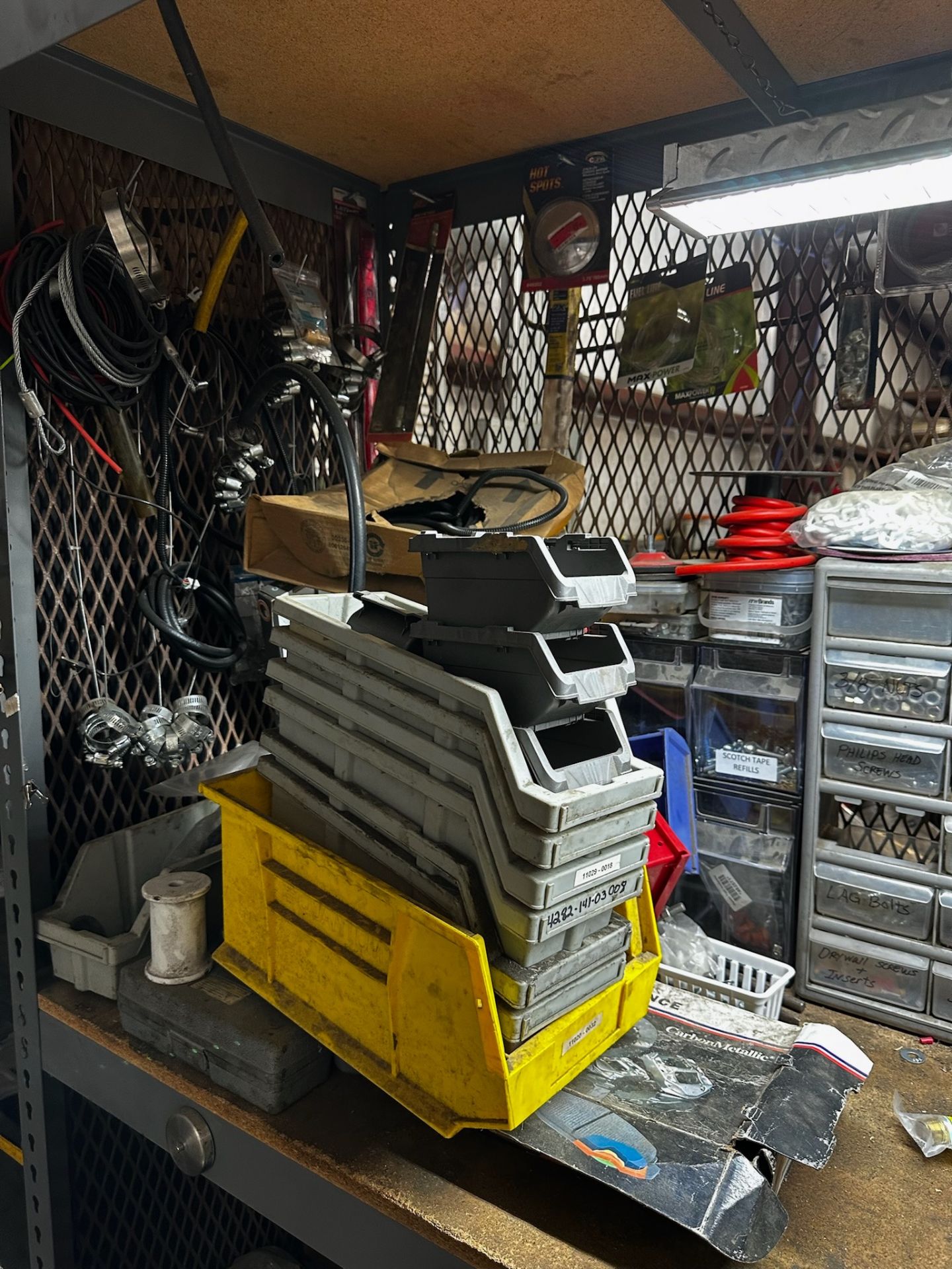 Metal Shelf with Contents - Image 4 of 9