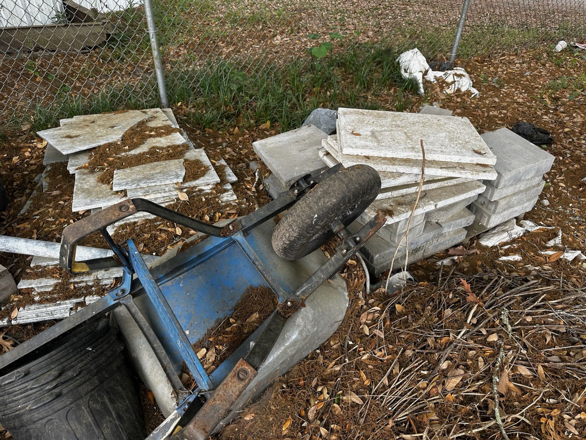 Travertine Pavers, Assorted Pavers, Wheel Barrel - Image 5 of 7