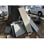 Assorted Hardscape Materials, Stone Slaps, Concrete Pavers and Blocks, Topsoil, Crushed Oyster Sh...