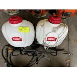 Lot of 2 Ortho Backpack Sprayers