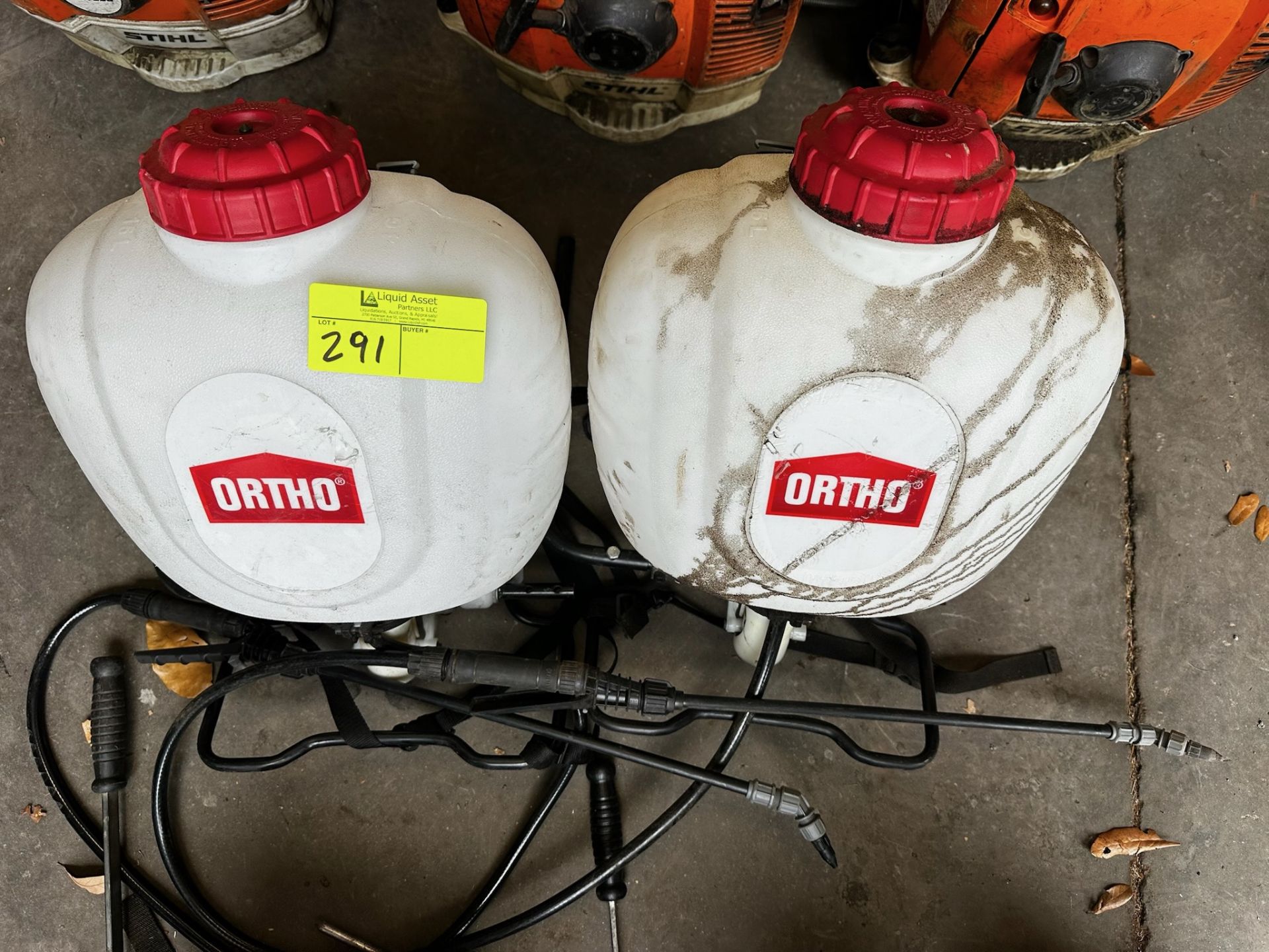 Lot of 2 Ortho Backpack Sprayers