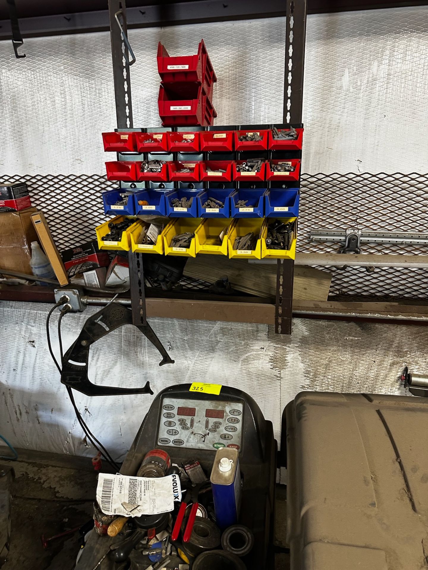 Atlas WB-11 Computerized Wheel Balancer and Small Parts Bins with Conent - Image 5 of 6