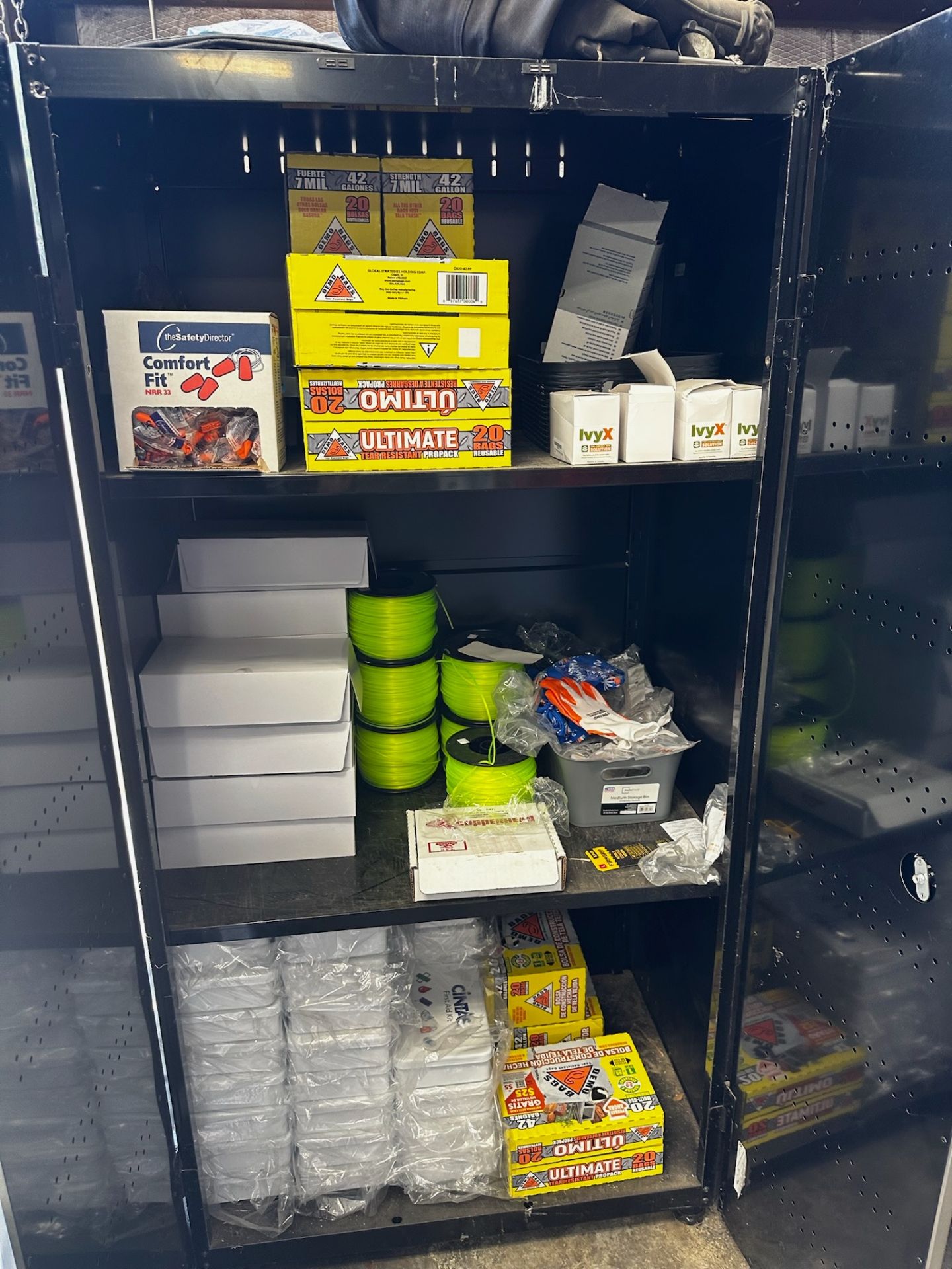 Husky Metal Storage Cabinet and Contents - Image 2 of 6