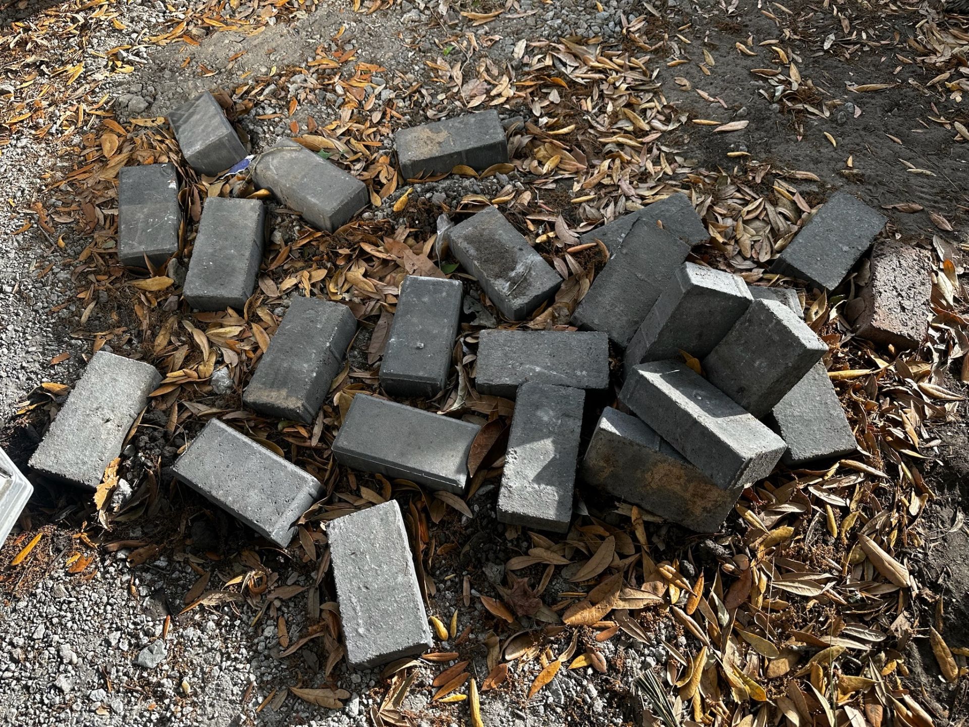 Assorted Hardscape Materials, Stone Slaps, Concrete Pavers and Blocks, Topsoil, Crushed Oyster Sh... - Image 5 of 5