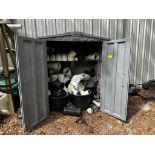 Assorted PVC and Corregated Pipe Connectors with Shed