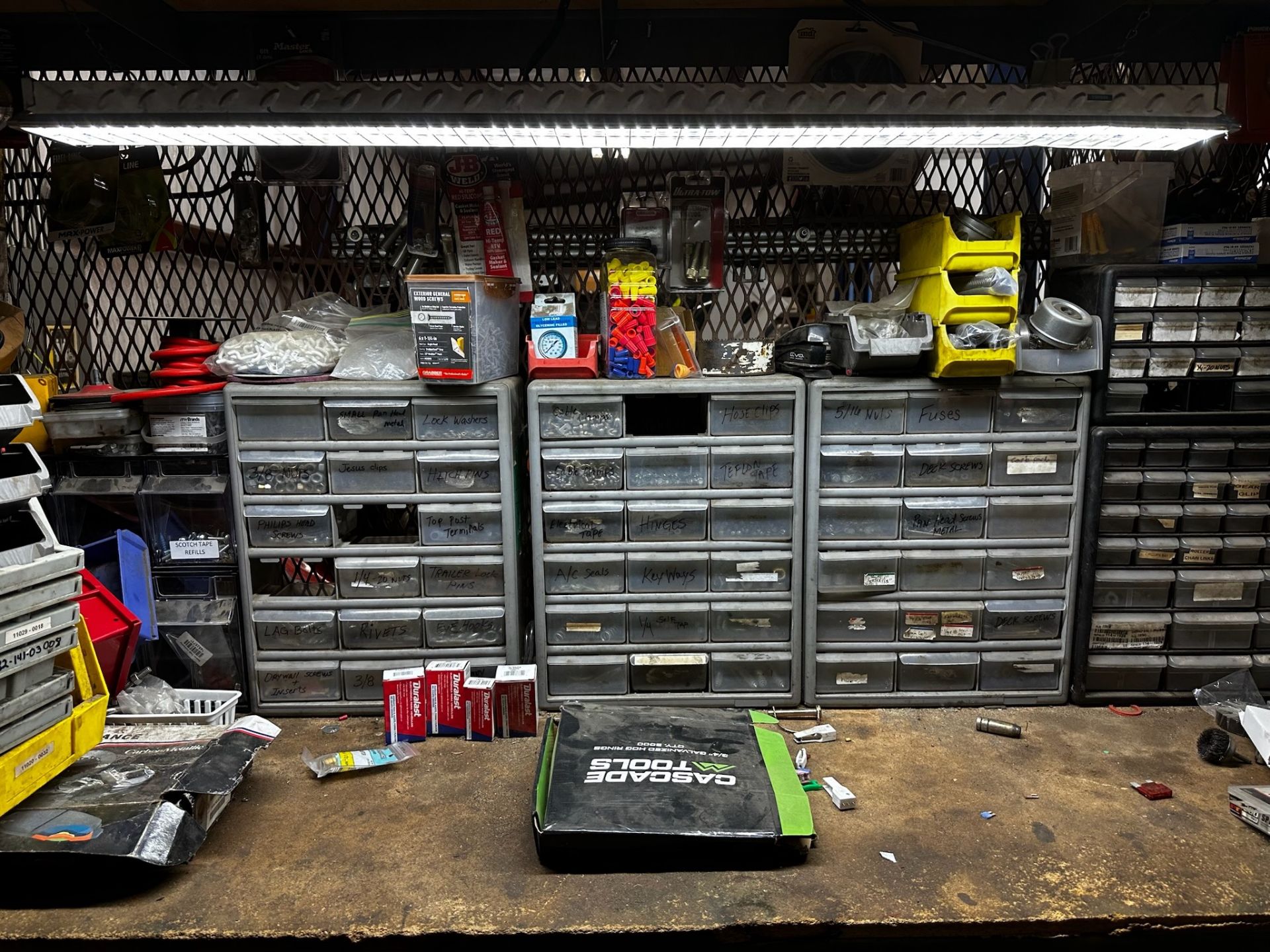 Metal Shelf with Contents - Image 5 of 9
