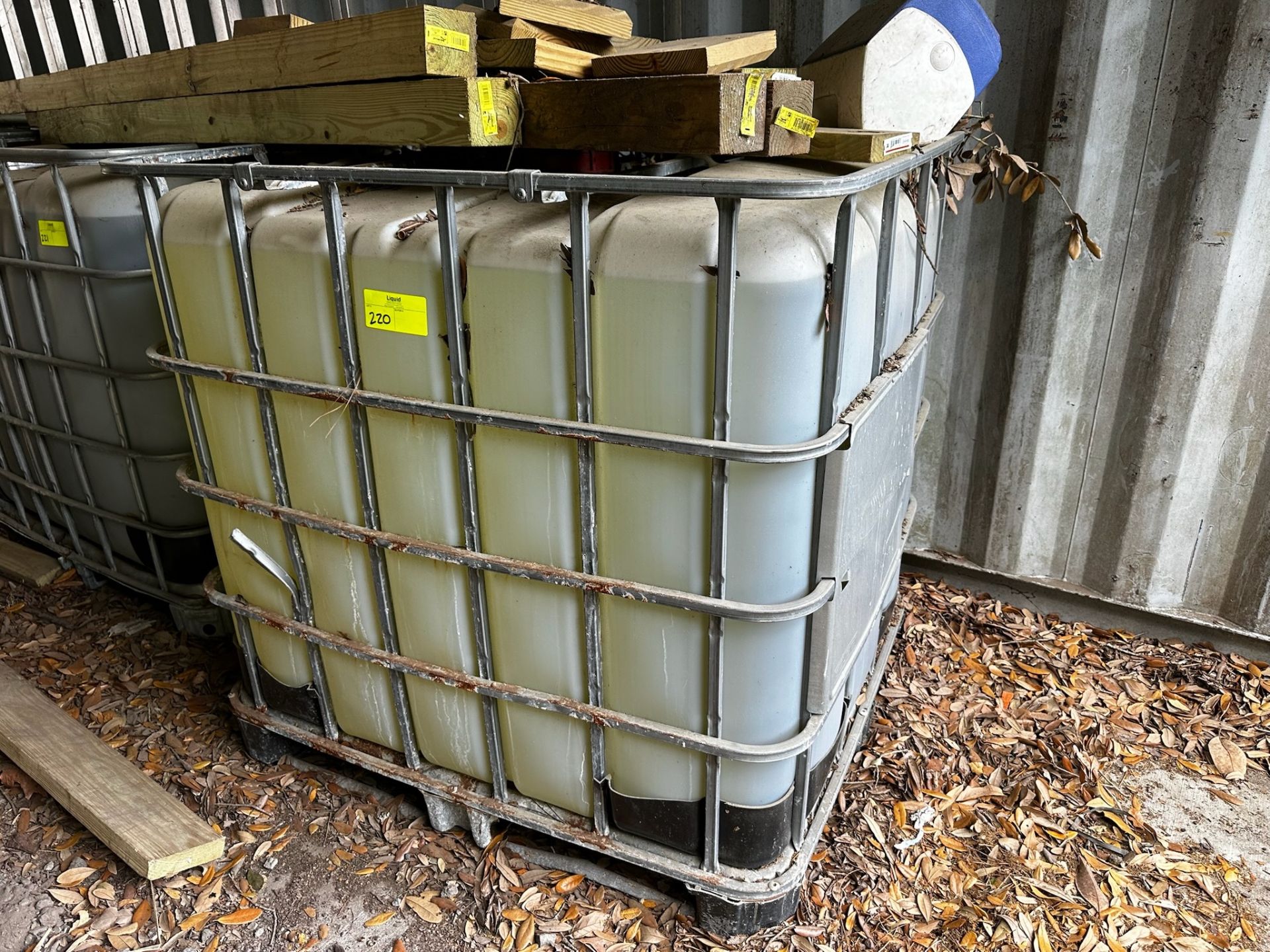 IBC Tote with Chemicals