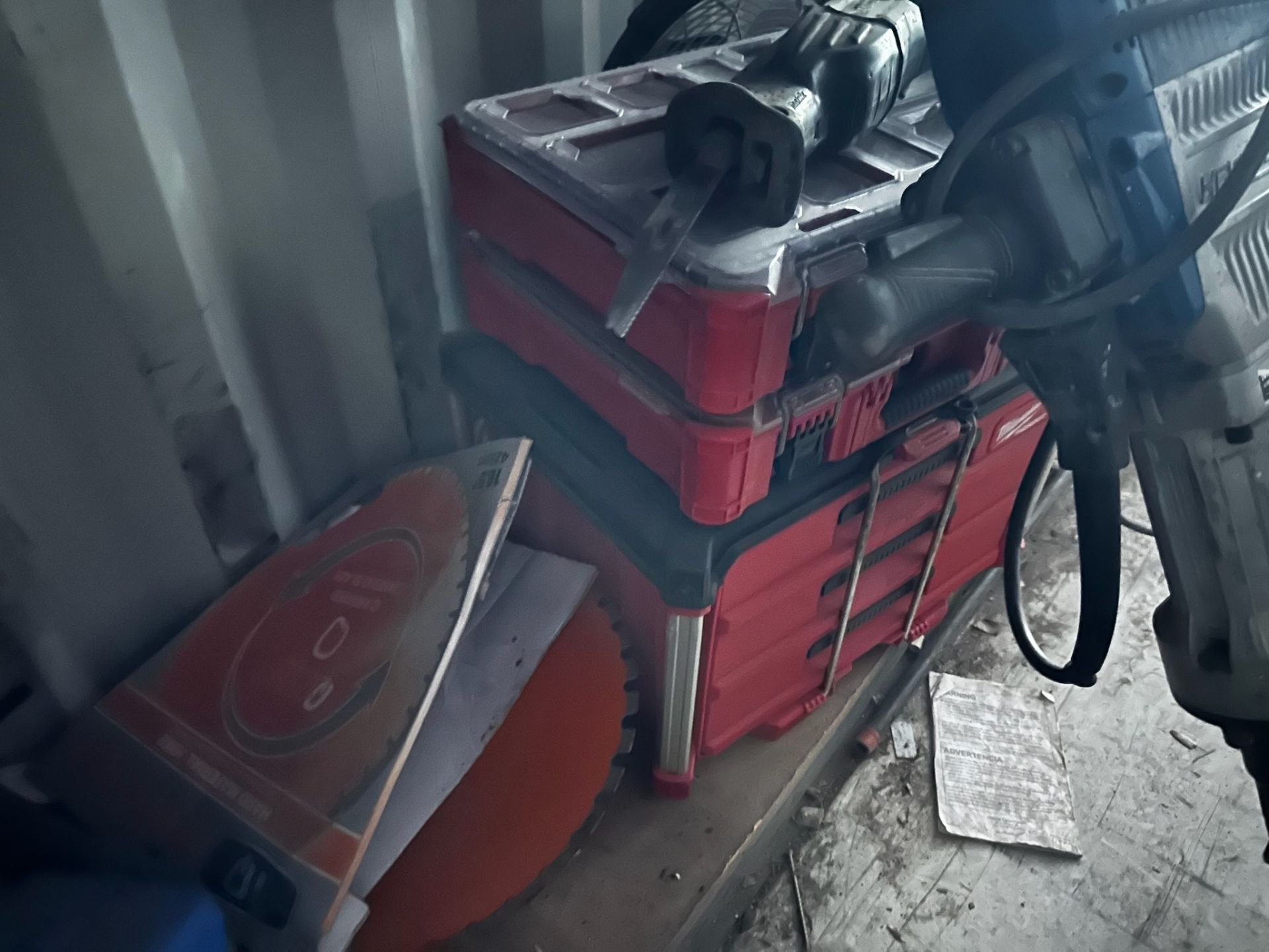 Contents of Storage Cage, Jack Hammer, Paint Sprayer, etc. - Image 14 of 14