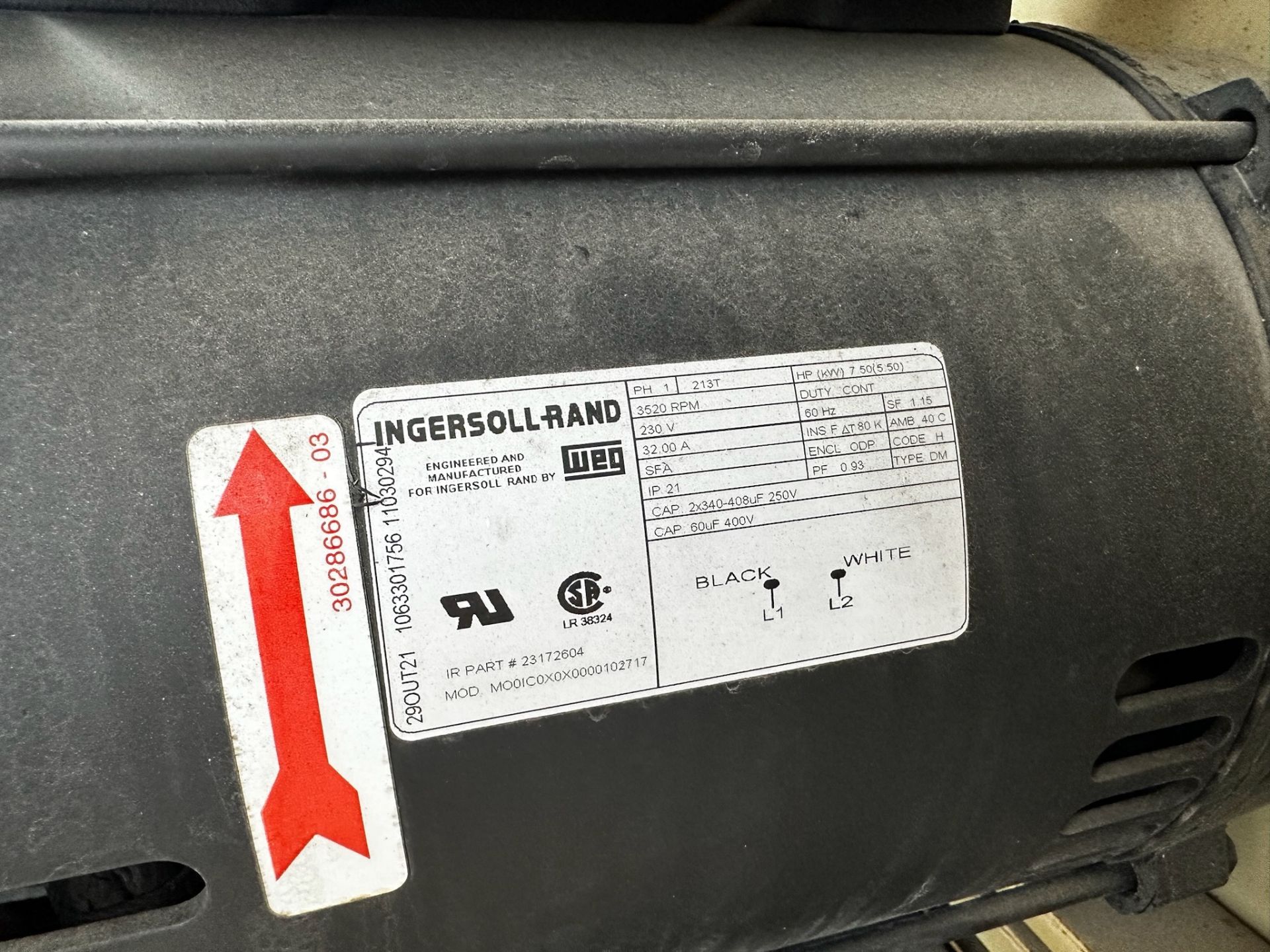 Ingersoll Rand 80 Gallon Electric Air Compressor - Image 5 of 5