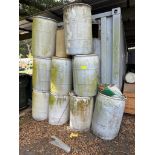 (8) Plastic Liquid Barrels