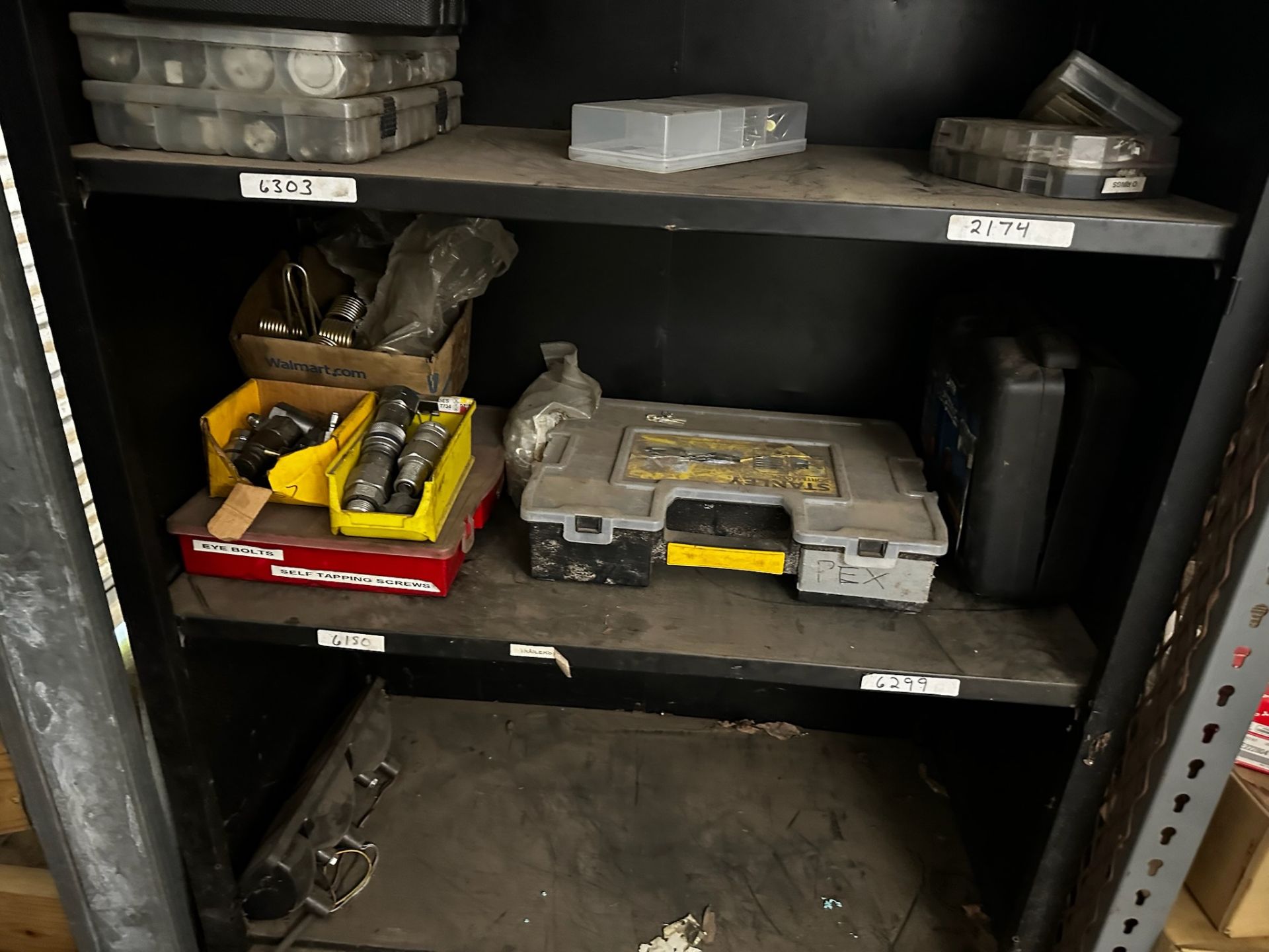 Metal Shelf with Contents, Ladder, Tank - Image 4 of 5