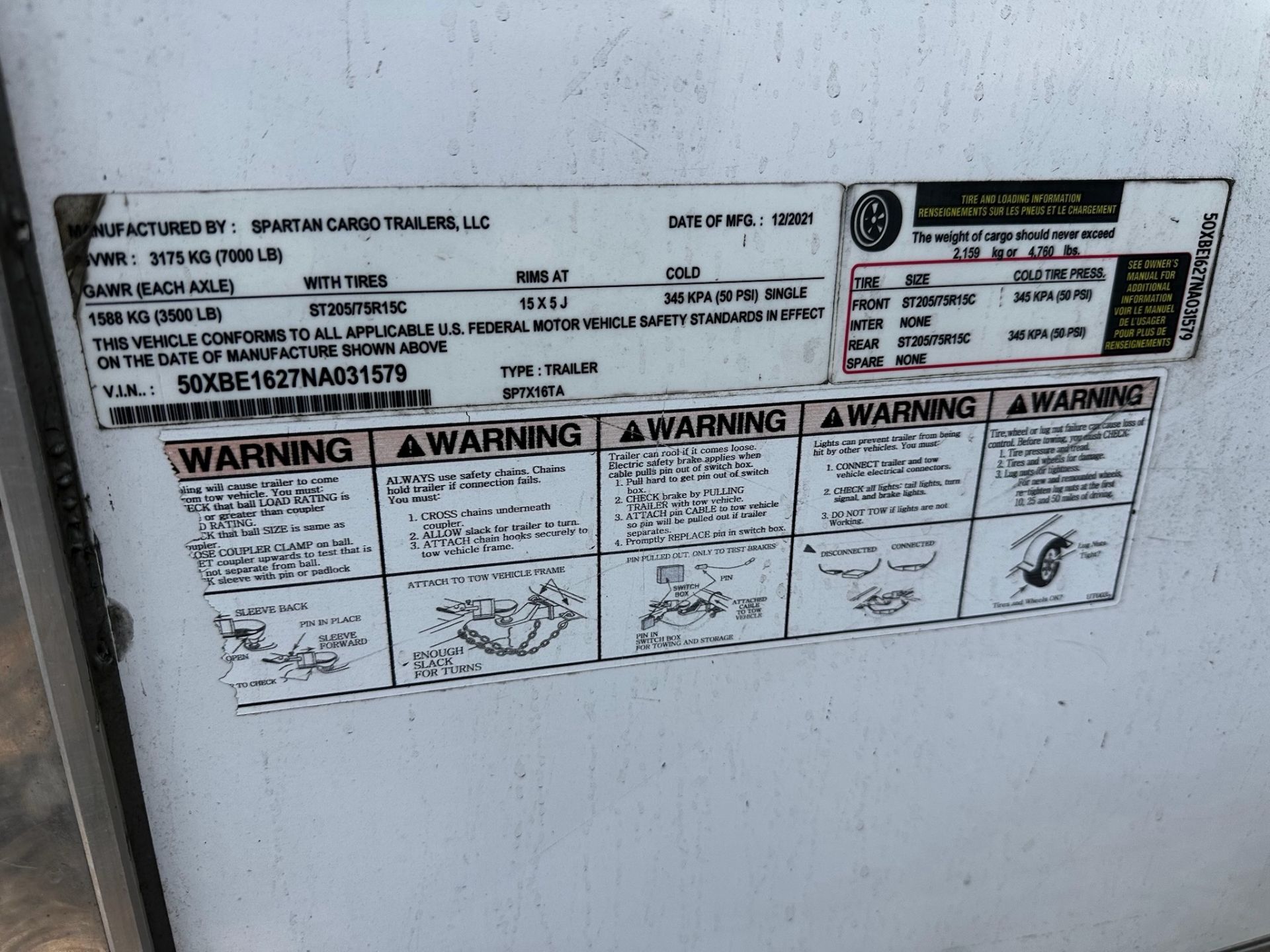 Enclosed Trailer - Image 9 of 9