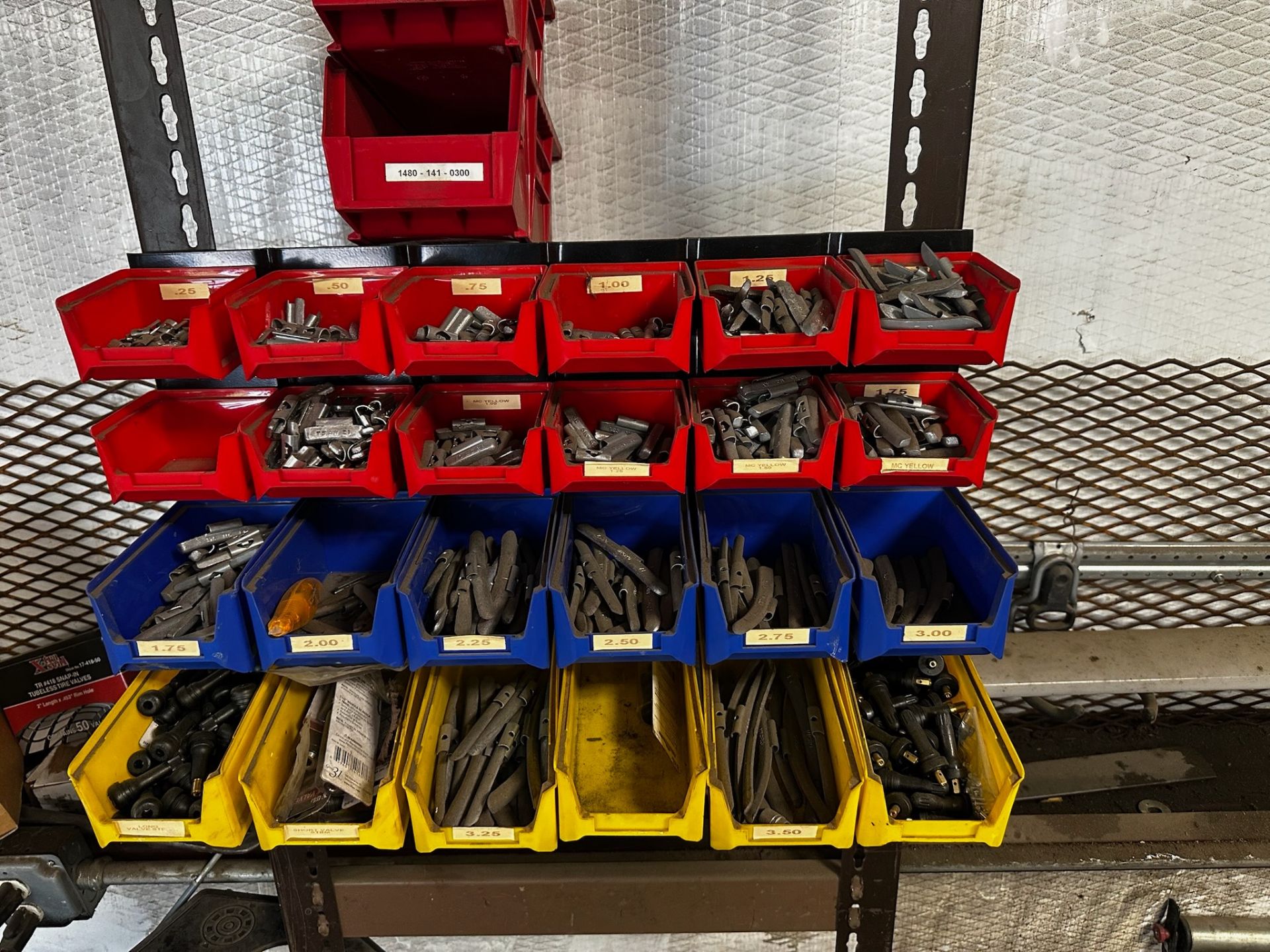 Atlas WB-11 Computerized Wheel Balancer and Small Parts Bins with Conent - Image 6 of 6