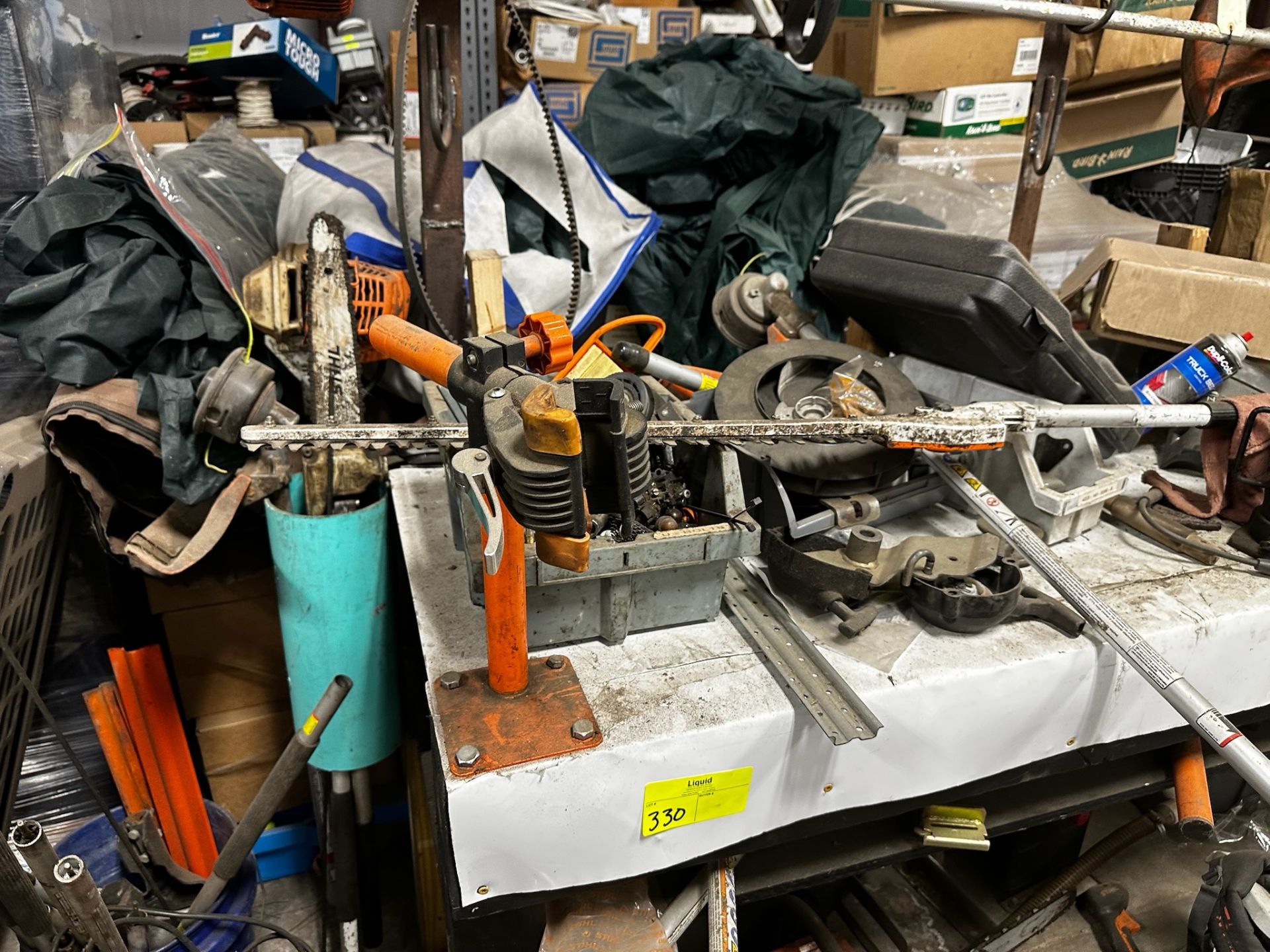 Work Bench with Contents on and Under Bench - Image 2 of 11