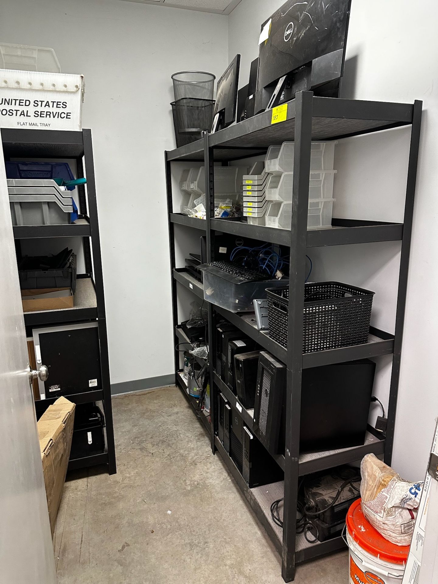 Two Shelves with Content, Desktop Towers other Tech