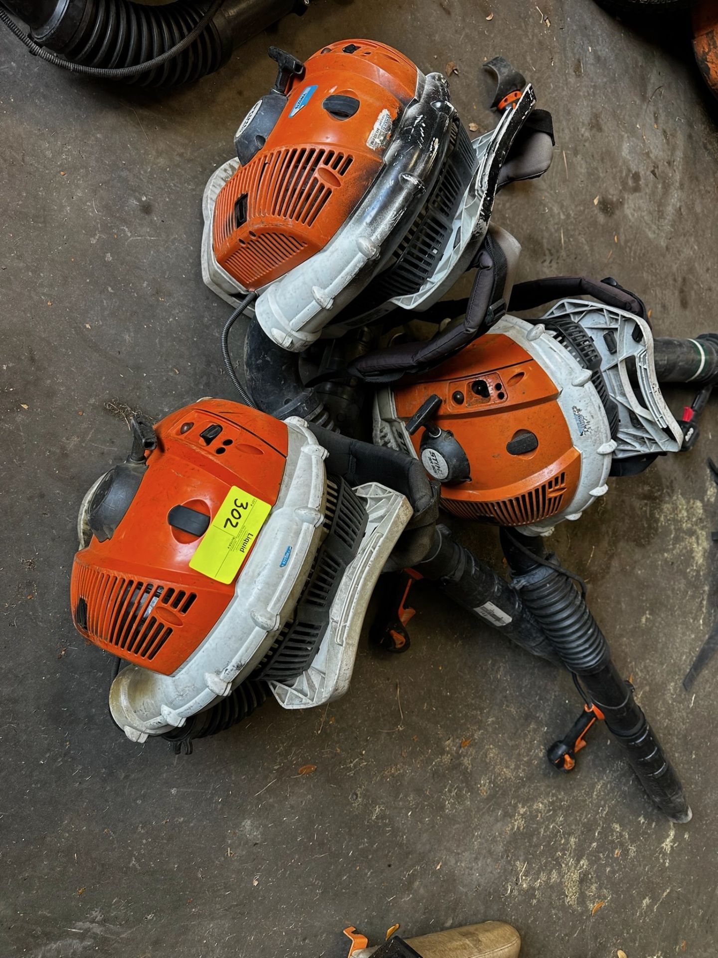 Lot of 3 Stihl BR 600 Backpack Blowers