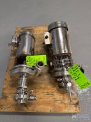 (2) Tri Clover Type 2 hp & 3/4 hp Centrifugal Pumps