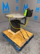 CUSTOM 33 W X 29 H CONVEYOR ROUND ACCUMULATION TABLE