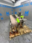 (3) SECTIONS OF CONVEYOR (2) STRAIGHT AND (1) 90 DEGREE, 90 DEGREE APPROX. 90 IN. LX 8 IN. W, STRAI