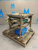 HARRIS CONVEYOR WITH S/S HOPPER, MODEL H-M-F-14-FMB3, S/N 80895-2, APPROX. 14 IN. W BELT CONVEYOR WI