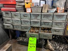 CABINET WITH LOT OF ASSORTED BOLTS