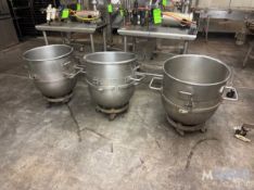 (3) S/S MIXING BOWLS