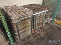 (3) CARTS OF 6X5 ROUND MOLD PANS