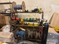 CART OF SPROLLS OF WIRE