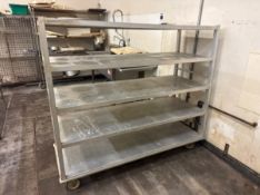5-SHELF PORTABLE ALUMINUM RACK