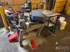 (2) SHOP TABLES WITH CONTENTS