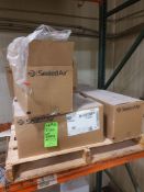 Rolls of SealedAir Clear Shrink Film on Pallet.