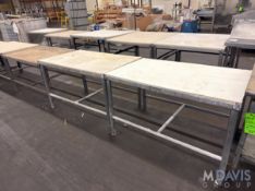 (3) CUTTING BOARD TOP TABLES
