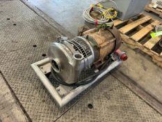 Waukesha 5 hp Centrifugal Pump, 208-230/460 Volts, 3 Phase, with S/S Head, Mounted on S/S Portable F