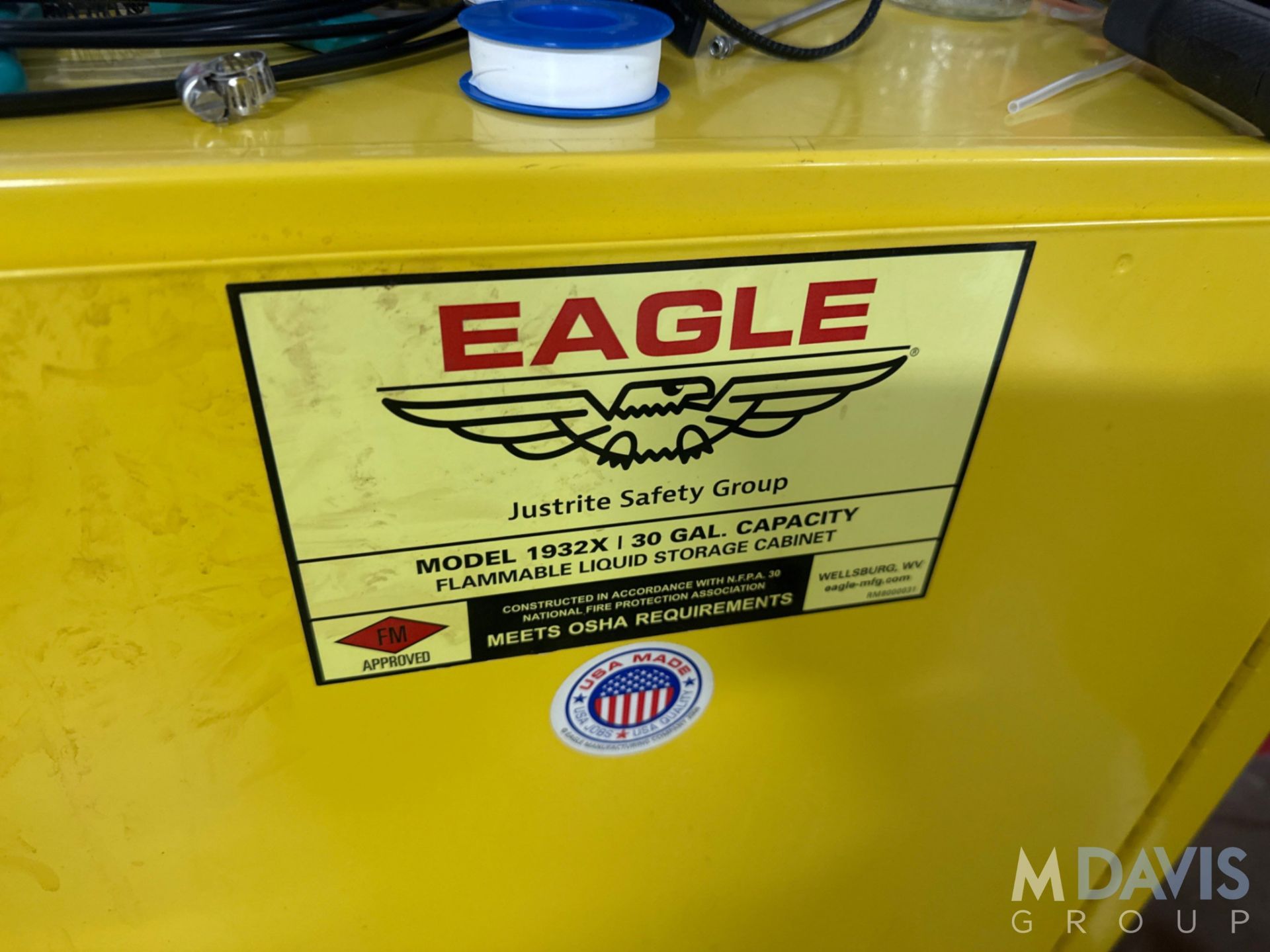 EAGLE 30 GAL. DOUBLE DOOR STORAGE CABINET - Image 3 of 4