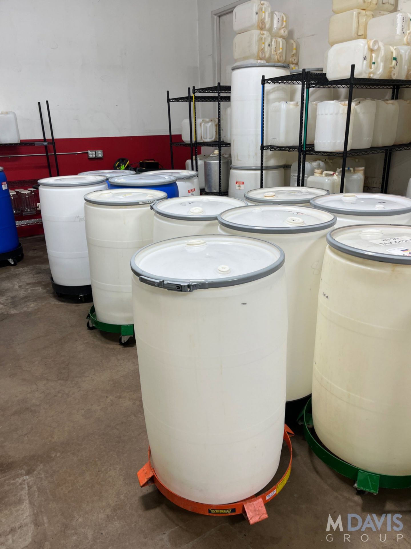 APPROX. (25) ULINE 55GAL OPEN TOP PLASTIC DRUN - Image 6 of 7