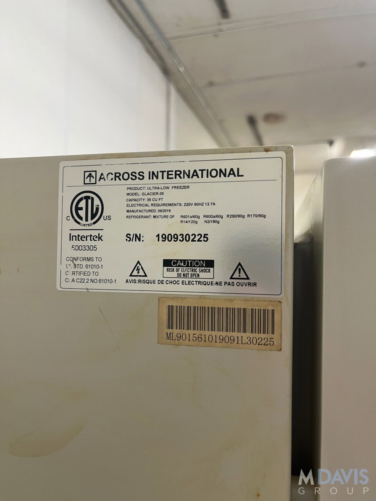 ACROSS INTERNATIONAL ULTRA-LOW TEMPERATURE FREEZER - Image 9 of 9