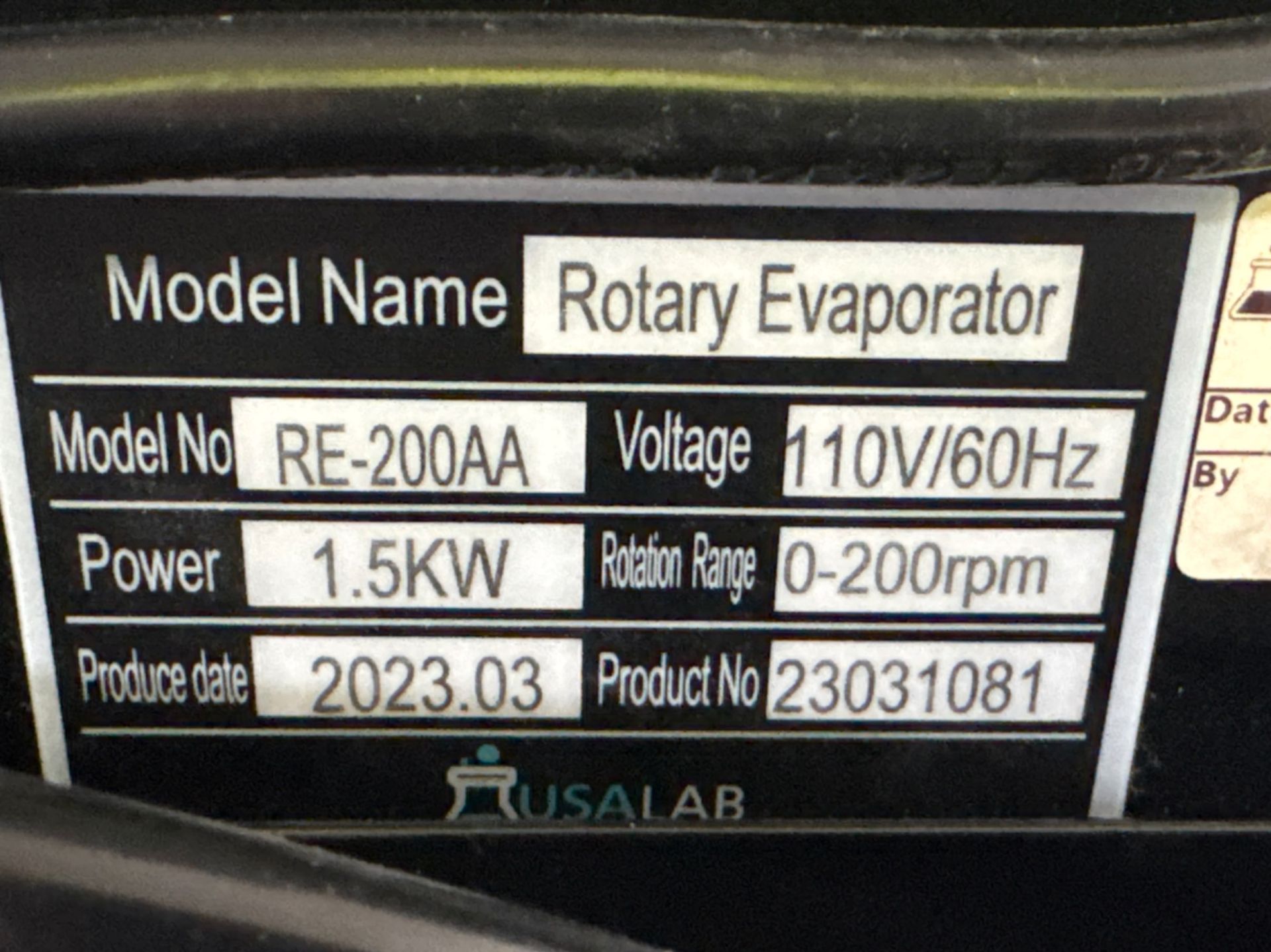 USALAB COUNTER TOP ROTARY EVAPORATOR - Image 7 of 8