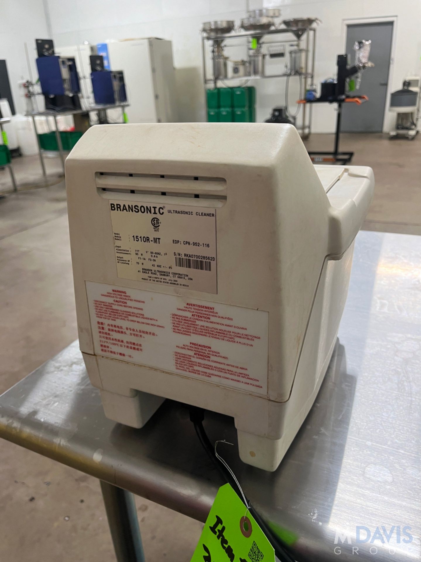 BRANSONIC 1510R-MT ULTRASONIC CLEANER - Image 7 of 7