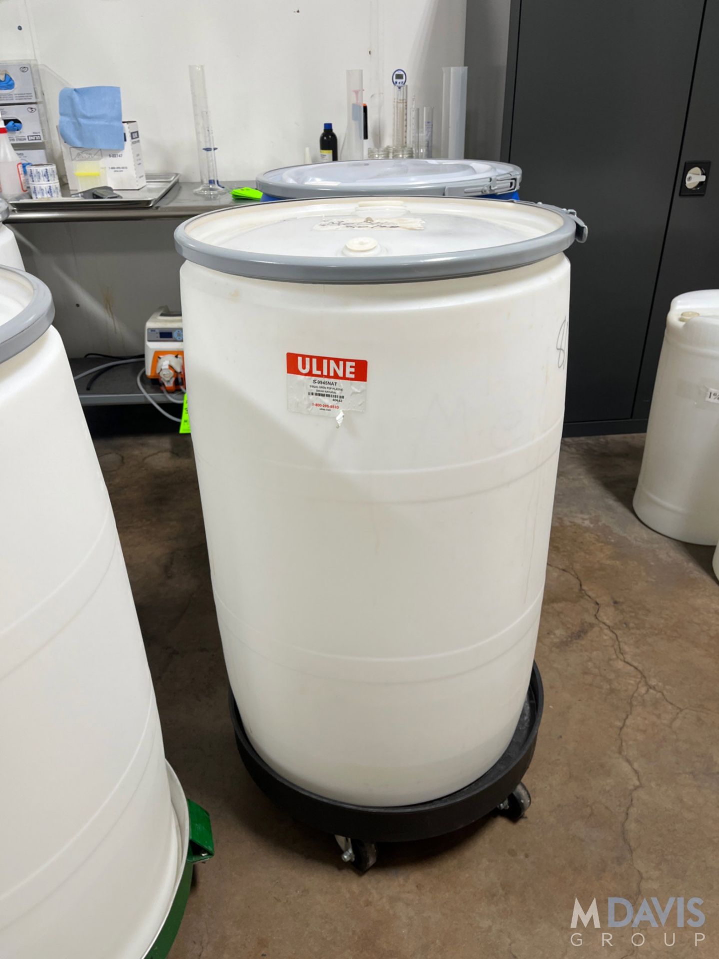 APPROX. (25) ULINE 55GAL OPEN TOP PLASTIC DRUN - Image 4 of 7