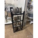 (8) UTS 5000 S/S CONTAINERS WITH SHELVING UNIT