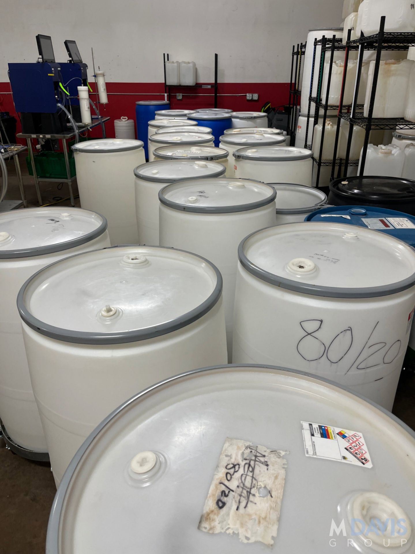APPROX. (25) ULINE 55GAL OPEN TOP PLASTIC DRUN - Image 2 of 7