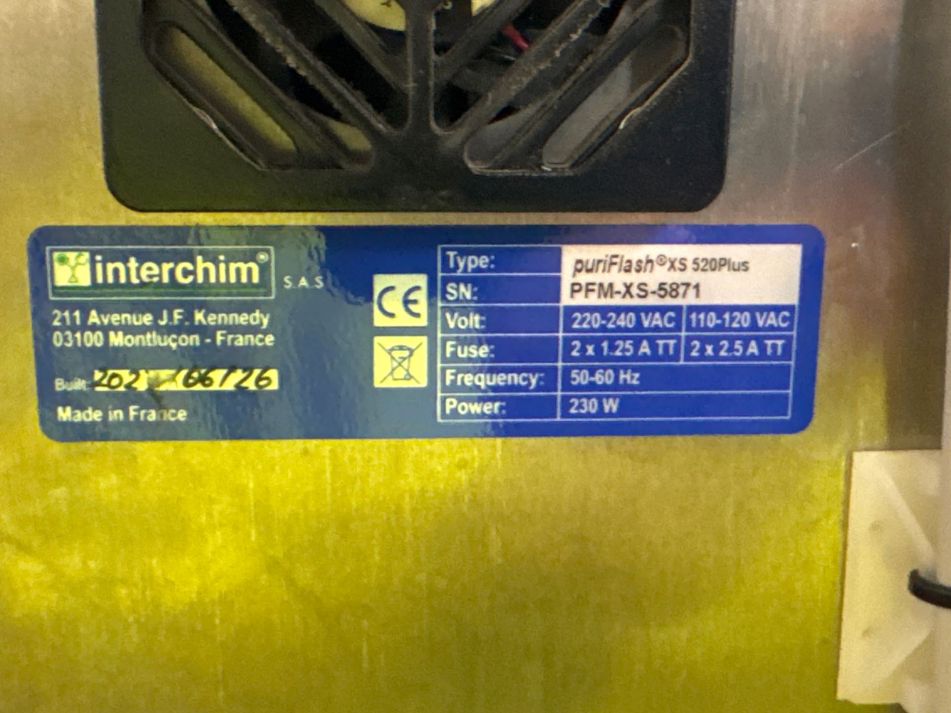 interchim PURIFLASH XS520PLUS FLASH-CHROMATOGRAPHY SYSTEM - Image 5 of 5