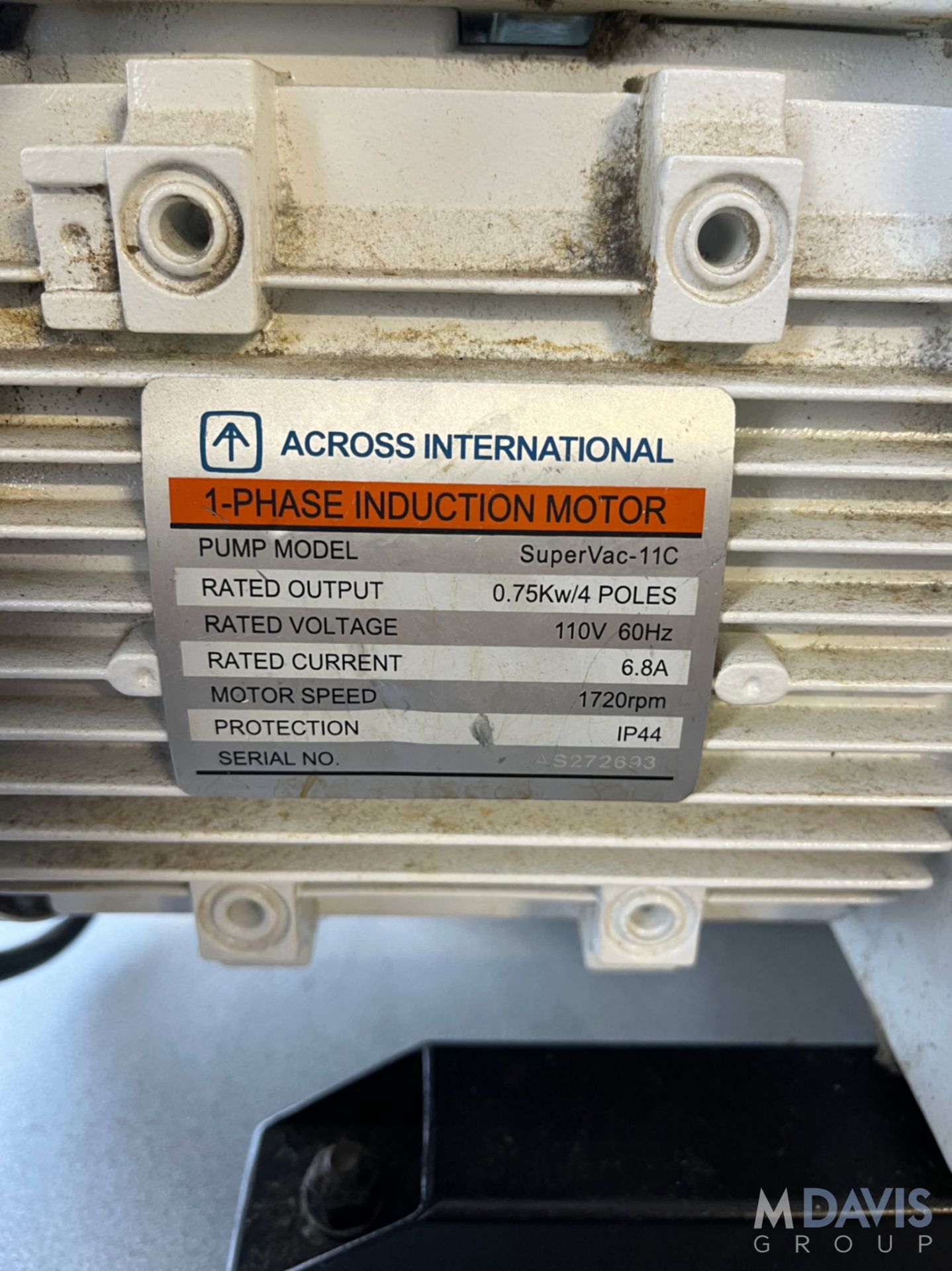 ACROSS INTERNATIONAL SUPERVAC VACUUM PUMP - Image 7 of 7