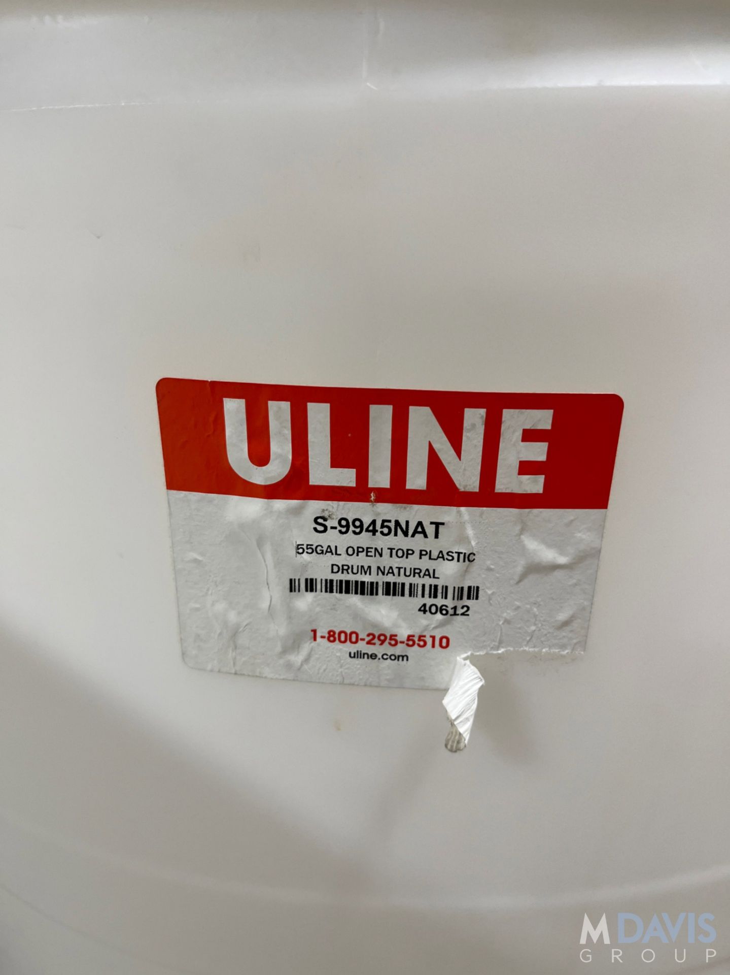 APPROX. (25) ULINE 55GAL OPEN TOP PLASTIC DRUN - Image 5 of 7