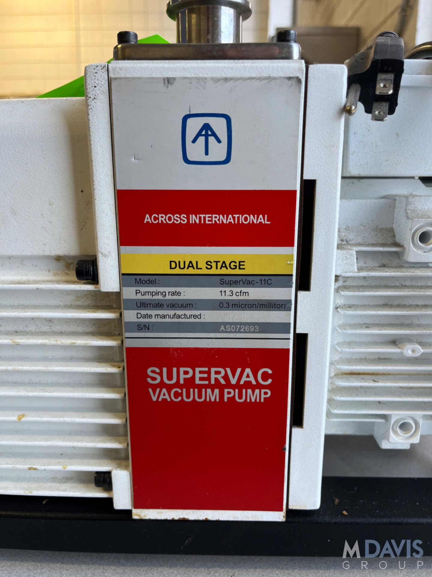 ACROSS INTERNATIONAL SUPERVAC VACUUM PUMP - Image 3 of 7